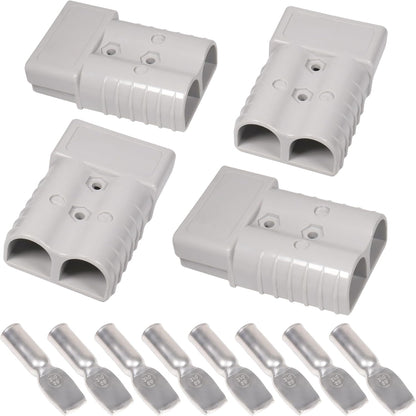 350A 600V Battery Quick Connect Disconnect Connectors with 2/0 AWG Cable Plugs 4pack