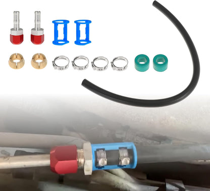 800-673 A/C Line Splice Kit For 5/16 Line With No.6 Hose 800673 Air Conditioning Repair Splice Connector Splicer Coupler Kit For 5/16 AC Line to Hose Repair (Line-K673)