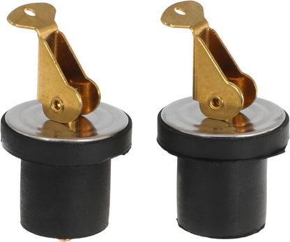 Boat Drain Plug Brass Boat Plug Snap Rubber Plugs Deck Plug for Boat Marine Twist Accessories