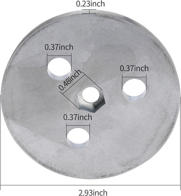 Zinc Anode Plate Anti-Electrolysis Zinc Anode Weight for Skimmer Basket Protection Salt System Swimming Pool Protection Equipments Electrolysis Discoloration Corrosion (2)