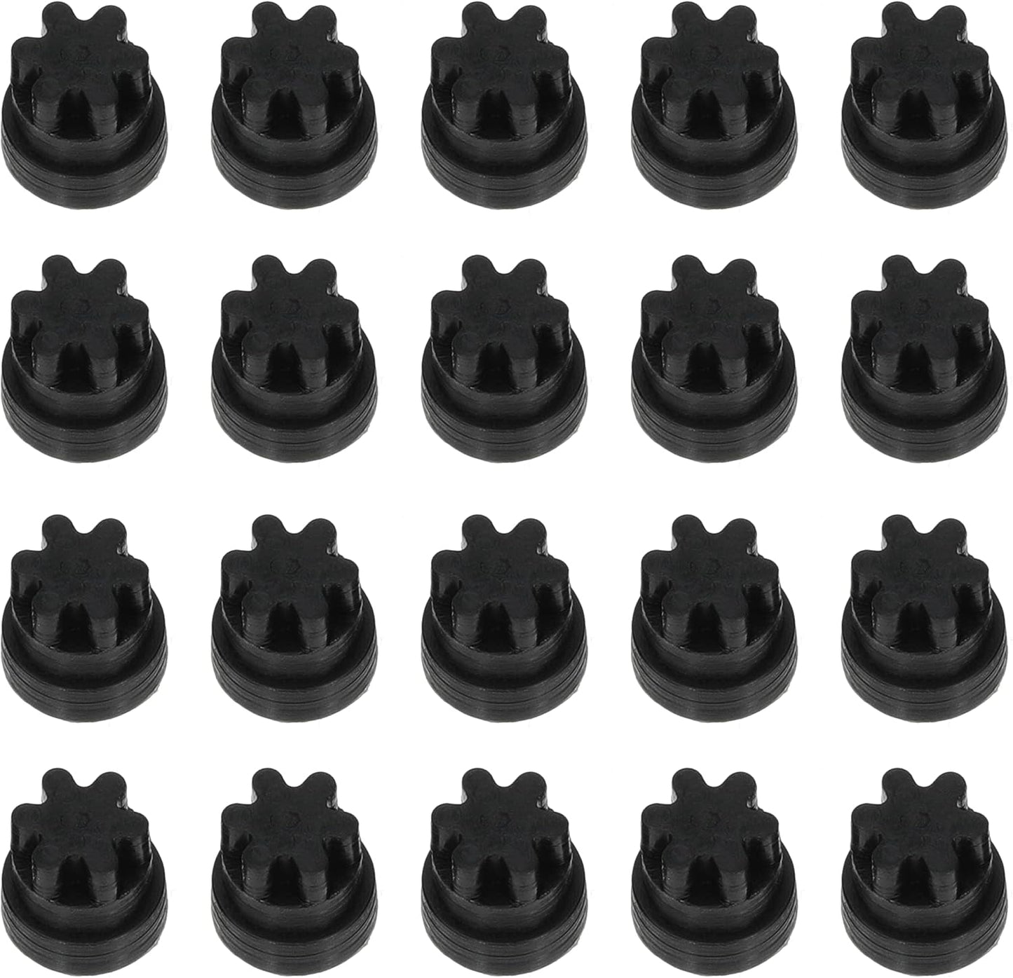 Rubber Grate Feet Stop Top Grates Knobs Replacement for Thermador Gas Stovetop Cooktop Grate Replaces 00618112 00637940 Pack of 20