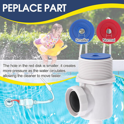 Pool Cleaner Connector Wall Fitting Assembly Replace 9-100-9001 for Polaris for Zodiac 380 280 180 3900 Pool Cleaner Universal Wall Fitting Connector(Connector-092T)