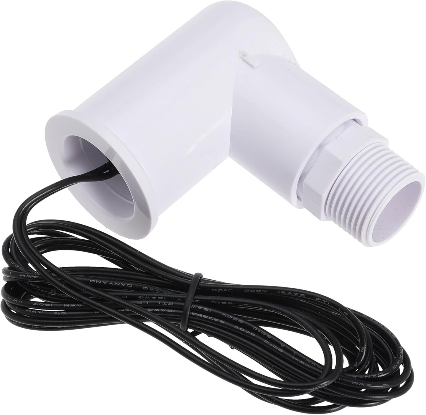 6PACK SS2 Float Switch with 3/4 Inch Adaptor and 6FT Wire Water Float Switch for HVAC Drain Pan Condensate Outlet