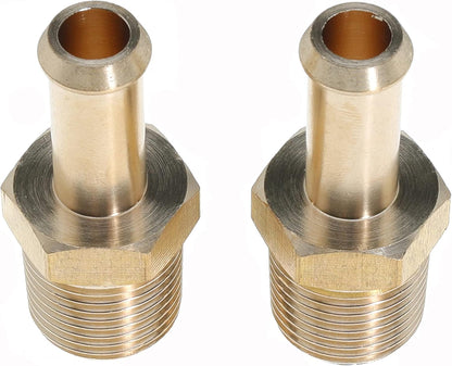 Fuel Hose Fitting Adapter Replaces 65380 Fuel Line Fittings for Holley 12-289-11 and 350 SBC Fuel Pump for Holley 12-803 Bypass Pressure Regulator for Ford Mustang 289 3/8 Inch NPT to 3/8 Inch Barb