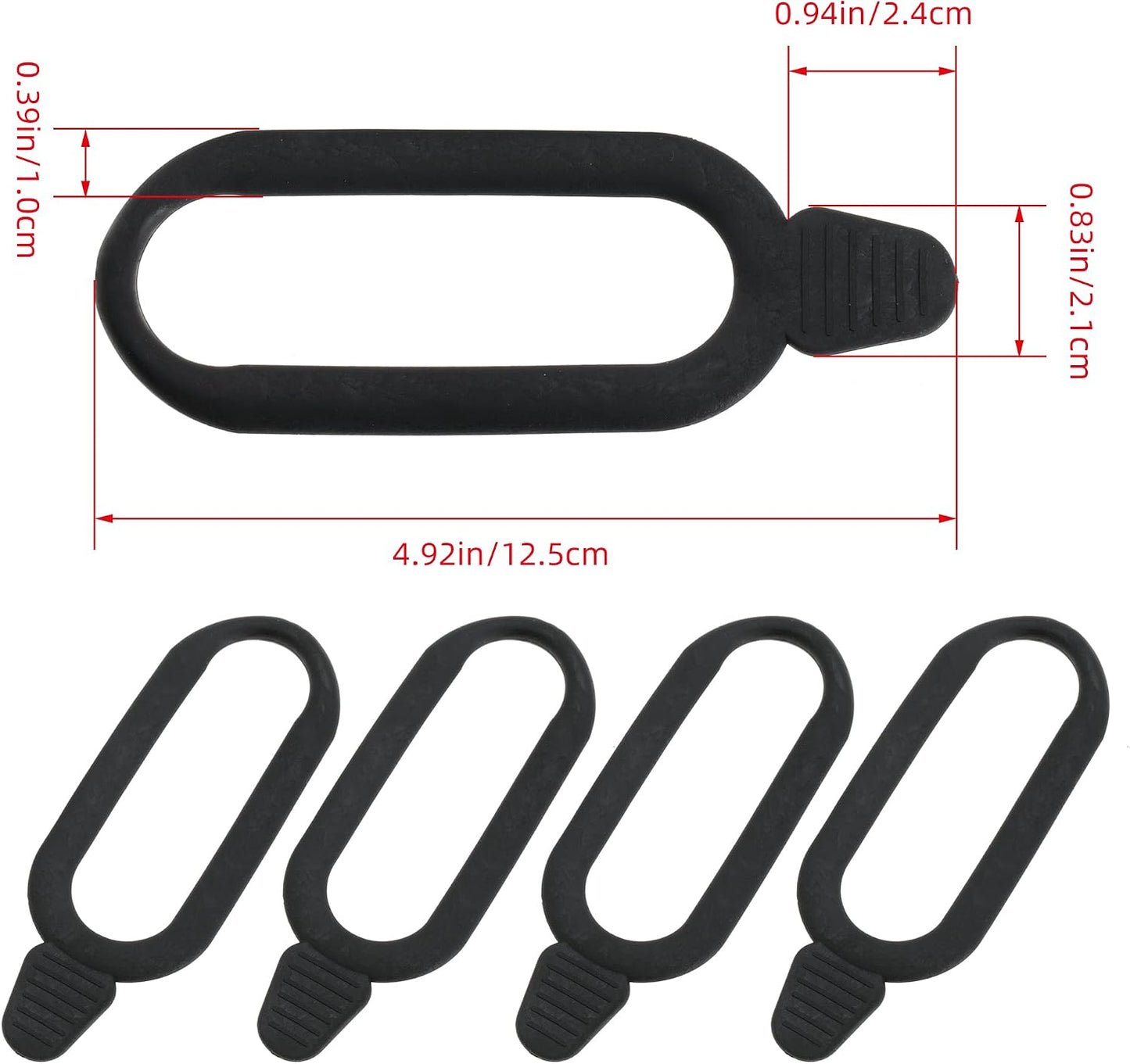 Rack Straps Snubber, Replacement Straps Bow Tool for ATV Flexgrip for 4 Wheel Replace 45-2638 (Pack of 4)