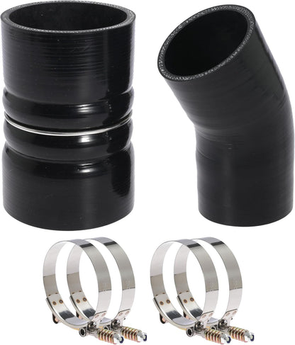 6.0 Hose Boot Kit For Ford F250 F350 6.0L Diesel Powerstroke 2003 2004 2005 2006 2007 with T Bolt Clamp