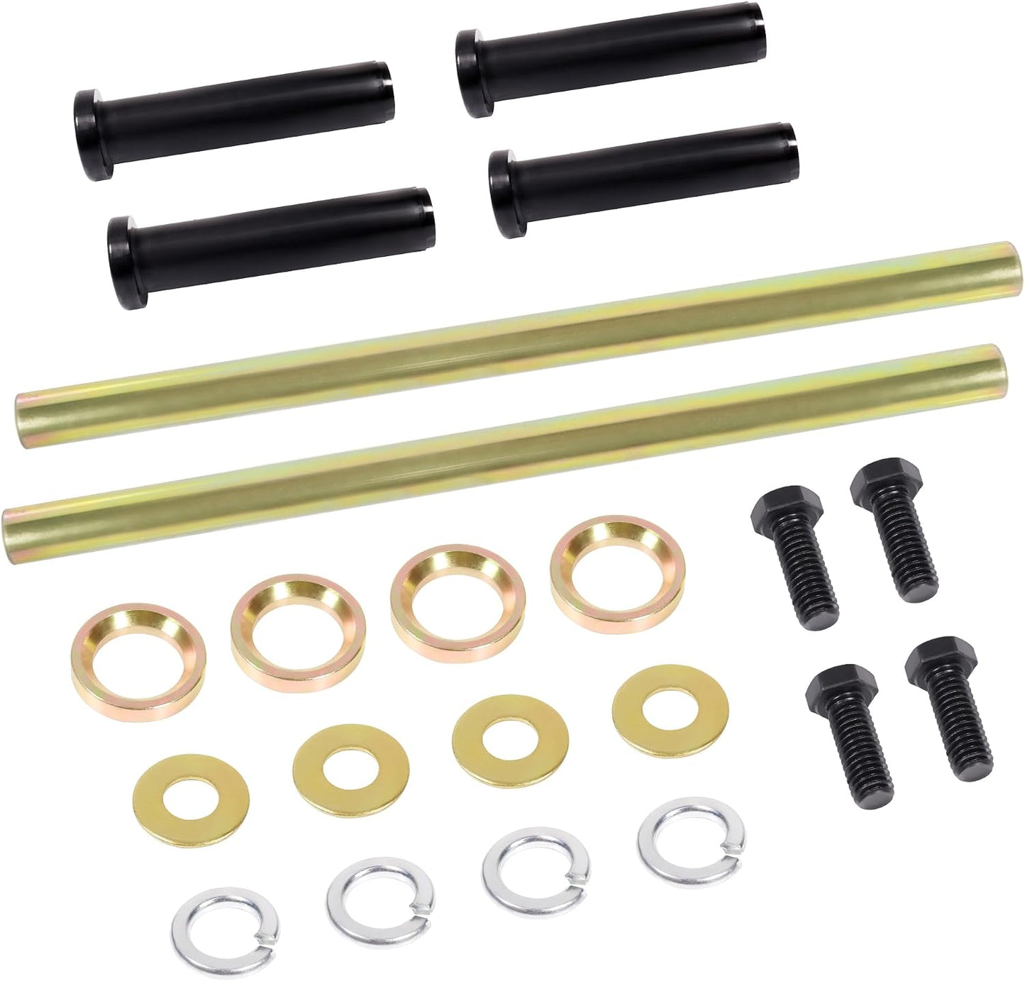 Front Lower A-ARM Bushing Shaft Kit Replace 7501093 5020681 for Polaris Magnum 325 330 400 425 500 for Sportsman 335 350 400 500 570 600 700 800 for Big Boss 300 350 400 500