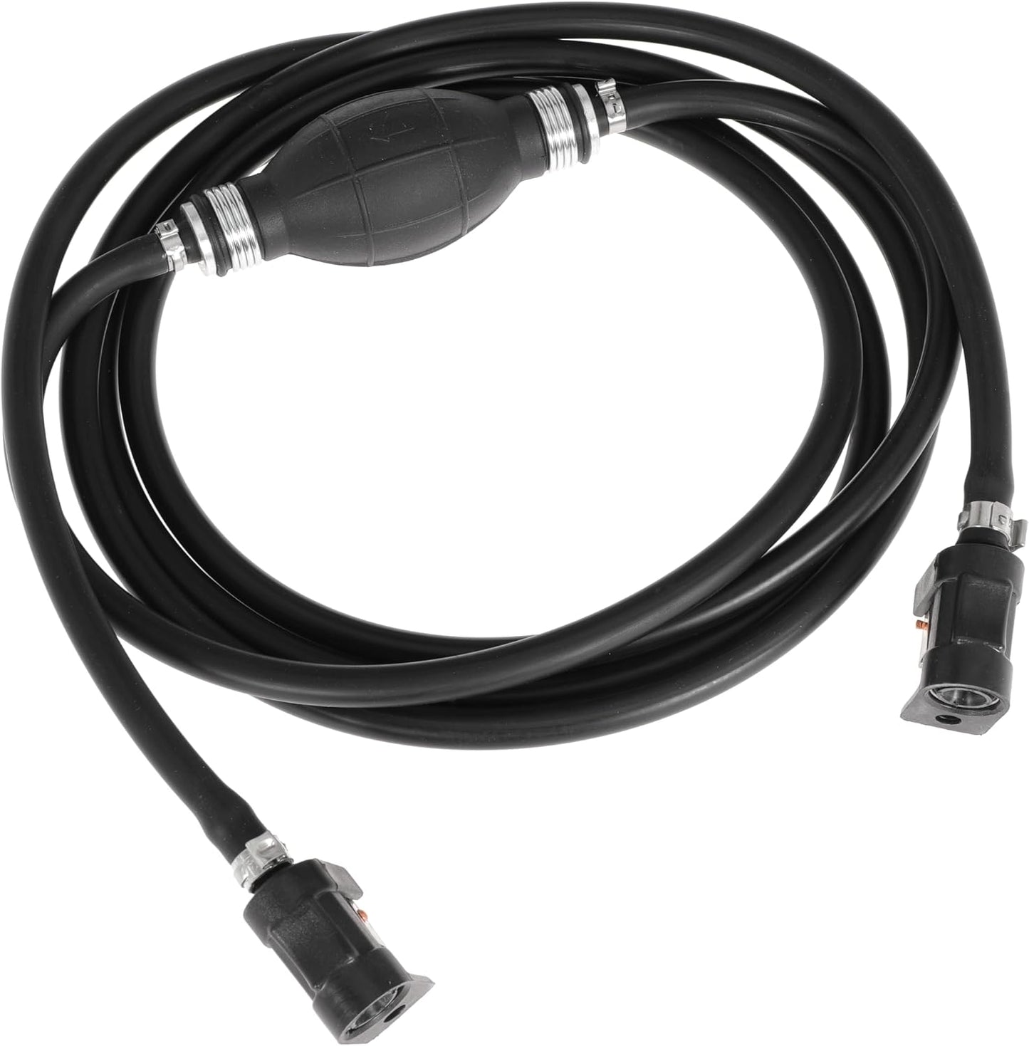 6mm (1/4") Boat Fuel Line Kit Fuel Line Assembly with Primer Bulb & Connector 10FT Marine Boat Motor Outboard Fuel Gas Line Hose for RVs, Tractors, and Caravans