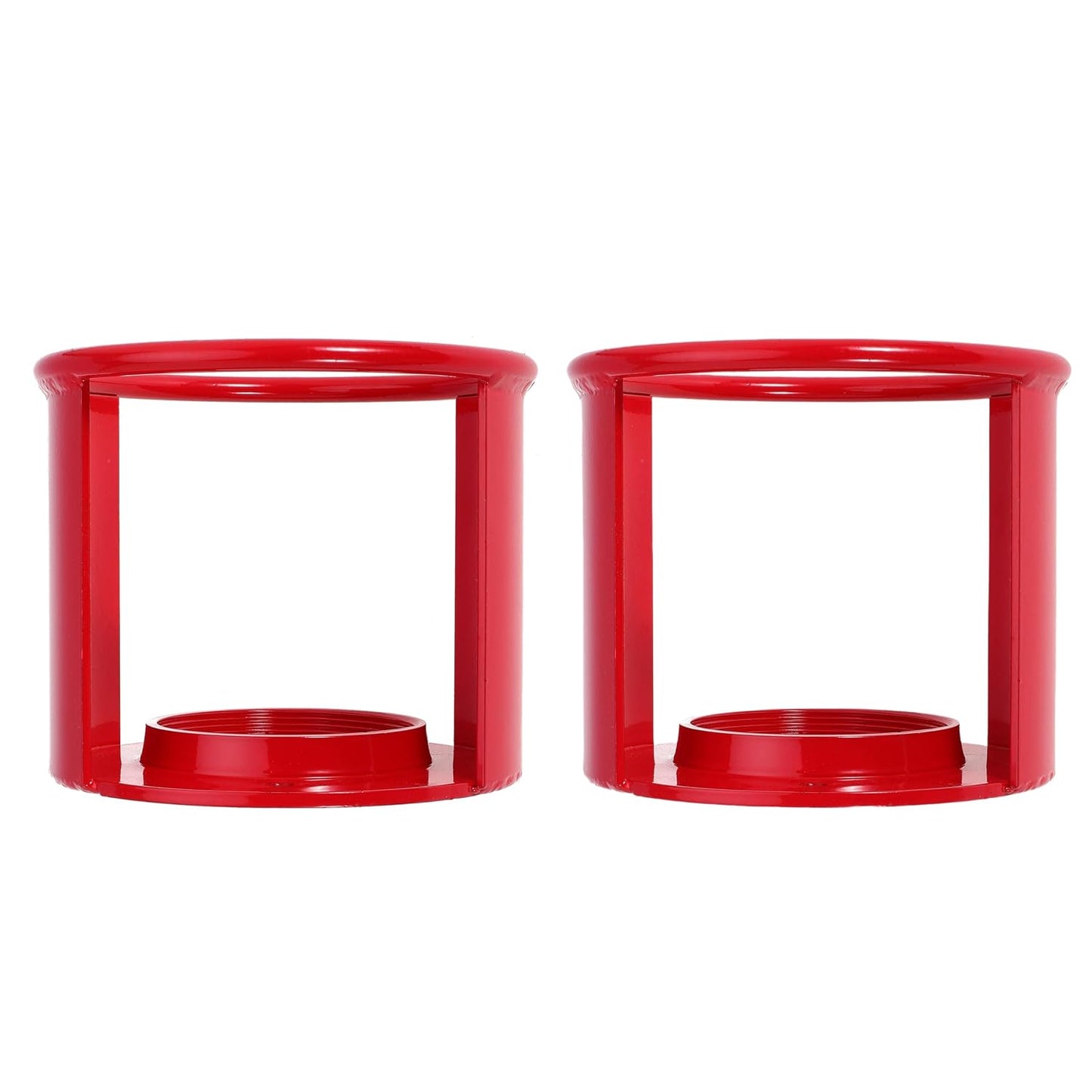 Acetylene Cylinder Regulator Safety Cap Protector Safety Collar 3-1/2" x 12" for High and Low Pressure Tanks Acetylene Tanks Gas Cylinders, Fine Thread (2pcs)