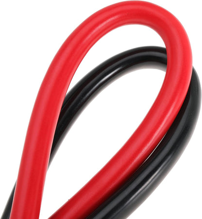 2 AWG Battery Cable 2AWG Gauge Battery Power Inverter Cables with 5/16 in Lugs Terminal for Automotive Solar Marine Boat RV Car Motorcycle (2FT)