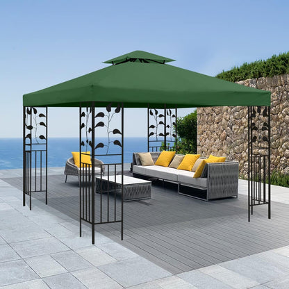 Gazebo Canopy Replacement -Grill Gazebo Replacement Roof -Gazebos on Clearance Outdoor Shelter Top Double Tiered Cover, 10x10 FT (Claret)
