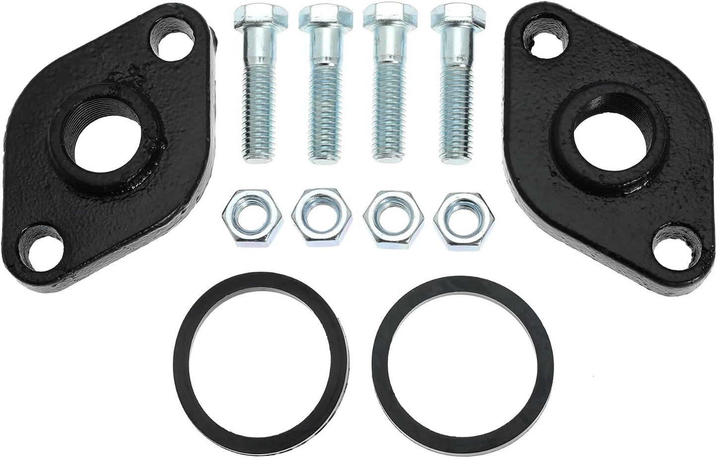 Cast Iron Flange Kit with Gasket for Grundfos 519601 UP Series Circulator Pump, 3/4" NPT (Pack of 2)