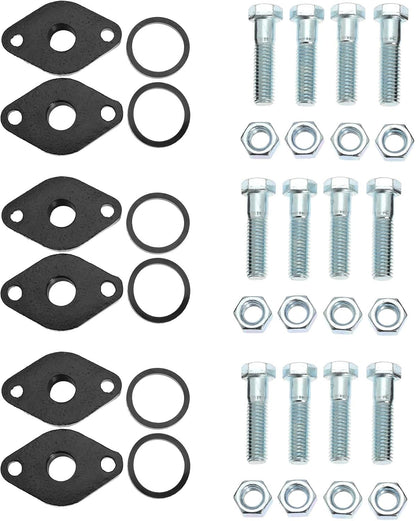 Cast Iron Flange Kit with Gasket for Grundfos 519601 UP Series Circulator Pump, 3/4" NPT (Pack of 6)