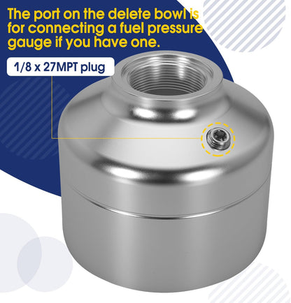 6.6 Fuel Filter Delete Replacement for GMC 2001-2016 Duramax 6.6L Diesel Truck