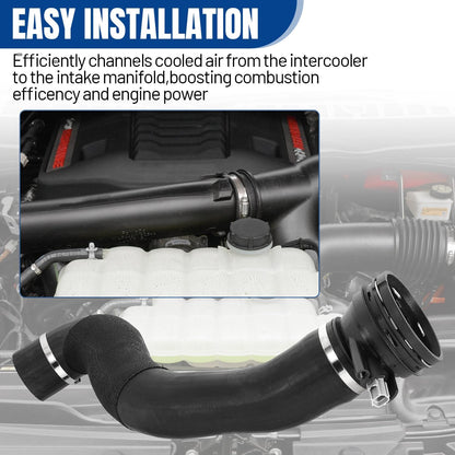 HC3Z-6F073-B Turbo Intercooler Outlet Tube Replace HC3Z-6F073-B HC3Z6F073B HC3Z-6F073-A For Ford F-250 F-350 F250 F350 Super Duty 2017 6.7L Powerstroke 2017 2018 2019 with Sensor