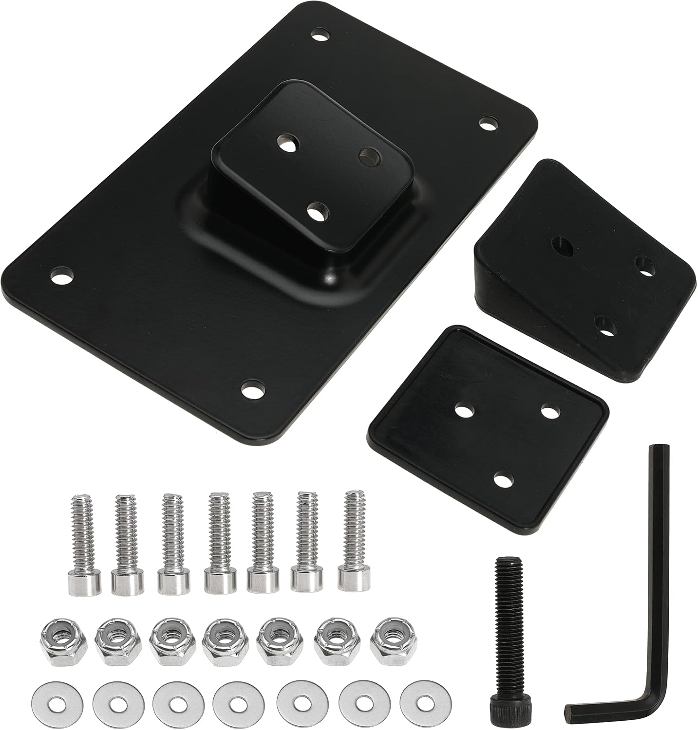 3-Hole Laydown License Plate Mount Bracket for Harley Big Twins Softail Dyna Sportster XL 1973-Up