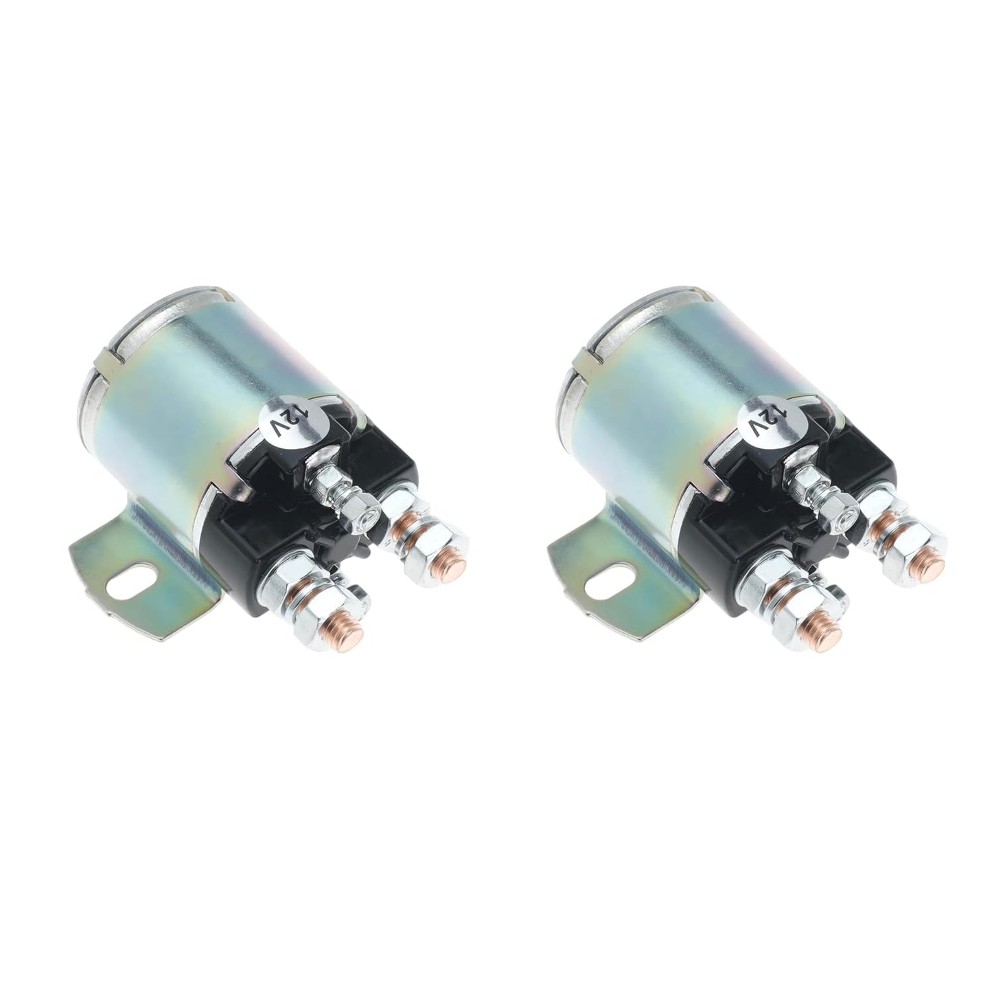 12V Starter Solenoid for Yamaha G2 G8 G9 G11 G14 G16 G20 Gas Golf Cart 1985-2002 4 Terminal Solenoid Replaces JF2-H1950-00 JR3-H1950-00 J38-81950-01 2PCS