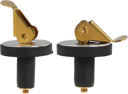 Boat Plug 7/8 Inch Brass Boat Drain Plug Snap Handle Plug Deck Plug for Boat Marine (7/8inch-2)