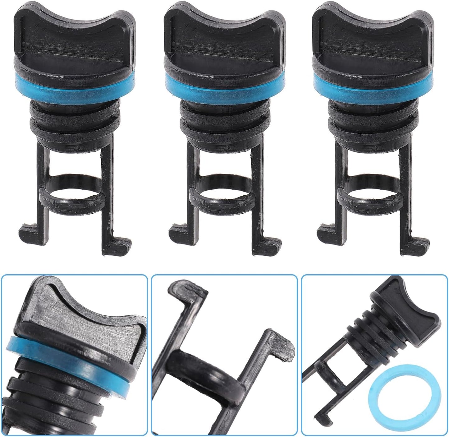 8Pcs Drain Plug kit Drain Stoppers Scupper Plug Kit for Dagger Kayaks for Stream Kayak for Ocean Kayak for Dinghy for Canoe for Boat