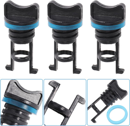 8Pcs Drain Plug kit Drain Stoppers Scupper Plug Kit for Dagger Kayaks for Stream Kayak for Ocean Kayak for Dinghy for Canoe for Boat