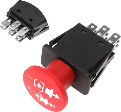 Clutch PTO Switch 7 Terminals for Cub Cadet for MTD for Troy-Bilt for Delta Compatible with 725-3233, 725-3233A, 925-3233, 925-3233A, 6201-308, 6204-308, ZTR, XT2, RTZ, ZT1, 1527, 1525, 1515, 10 AMP