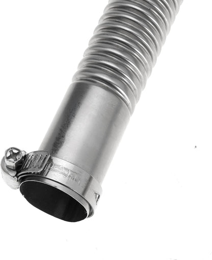 120cm 24mm Exhaust Pipe for Diesel Heater, 1 Inch ID Generator Exhaust Extension with Clamps for Parking Air Heaters (Single Wall)