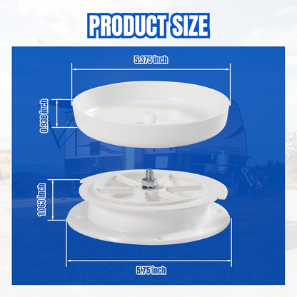 RV Roof Mushroom Vent Cover Plumbing Vent Cap Waterproof for Camper Trailer Ceiling Ventilator for Improved Airflow Heat Reduction, 2Pack