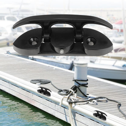 Boat Folding Cleats 5" Flip-up Dock Cleat with Screws Nylon Dock Cleats Folding Cleat for Deck Marine Kayak Yacht and Pontoon