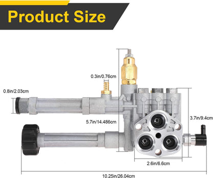 AR42940 Pressure Washer Pump Head Assy for Simpson for Craftsman for Troy Bilt for Honda 2600 PSI with EZ Start Valve Compatible with AR42518 AR43061 RMW2G20 RMW2.2G24 RMW2G23B RMW2G25 SRMW2.2G26