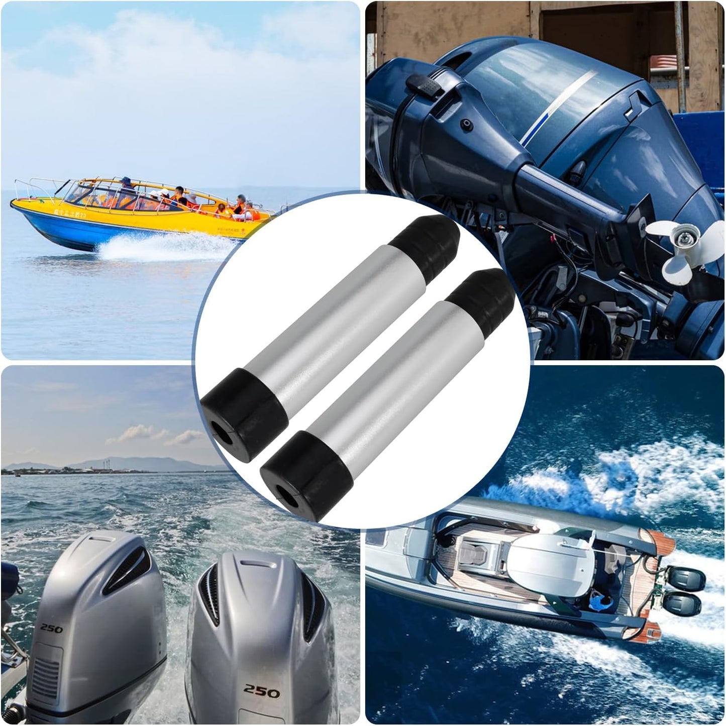 2 PCS Boat Outboard Motor Support Transom Saver 3 Ram Wedge Trim Motor Tilt Systems Plastic Saver Protect