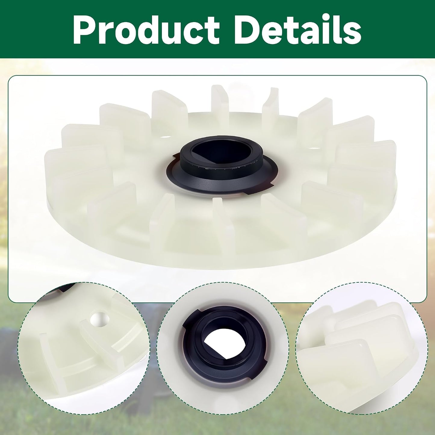 Mower Blade Kit for EGO for LM2130SP, for LM2150SP, for LM2160SP 21 inch Lawn Mower Package Includes Fan, Bolts, Nuts, and Washer for 21" Dual Blades mowers