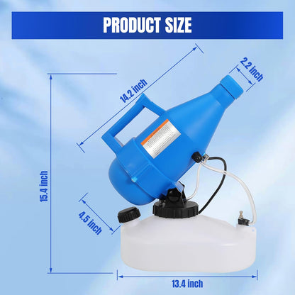 4.5L (1.2 Gallon) ULV Fogger Sprayer Machine Electric Portable Ultra-Low Volume Atomizer