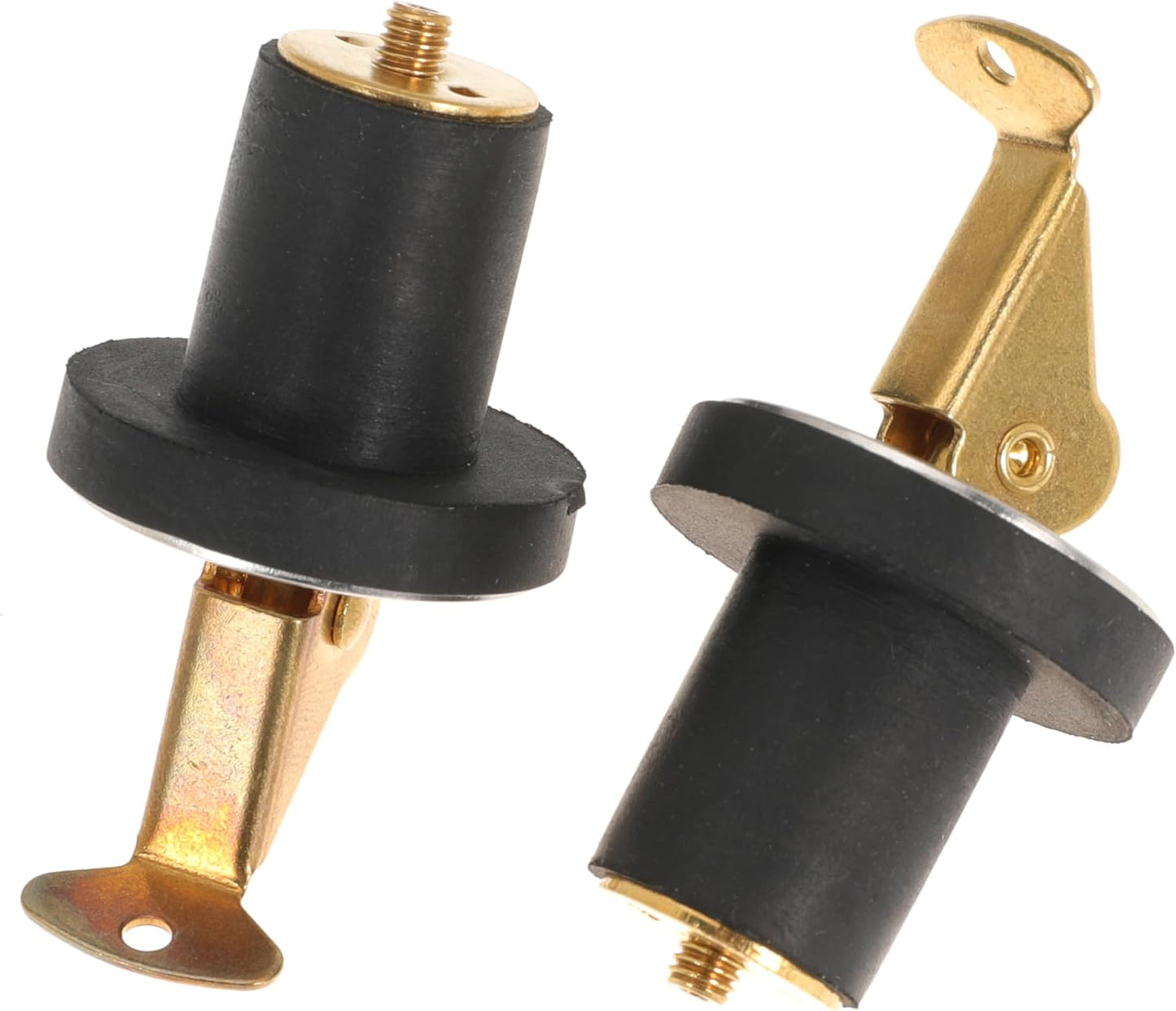 Boat Plug 5/8 Inch Brass Boat Drain Plug Snap Handle Plug Deck Plug for Boat Marine (5/8inch-2)