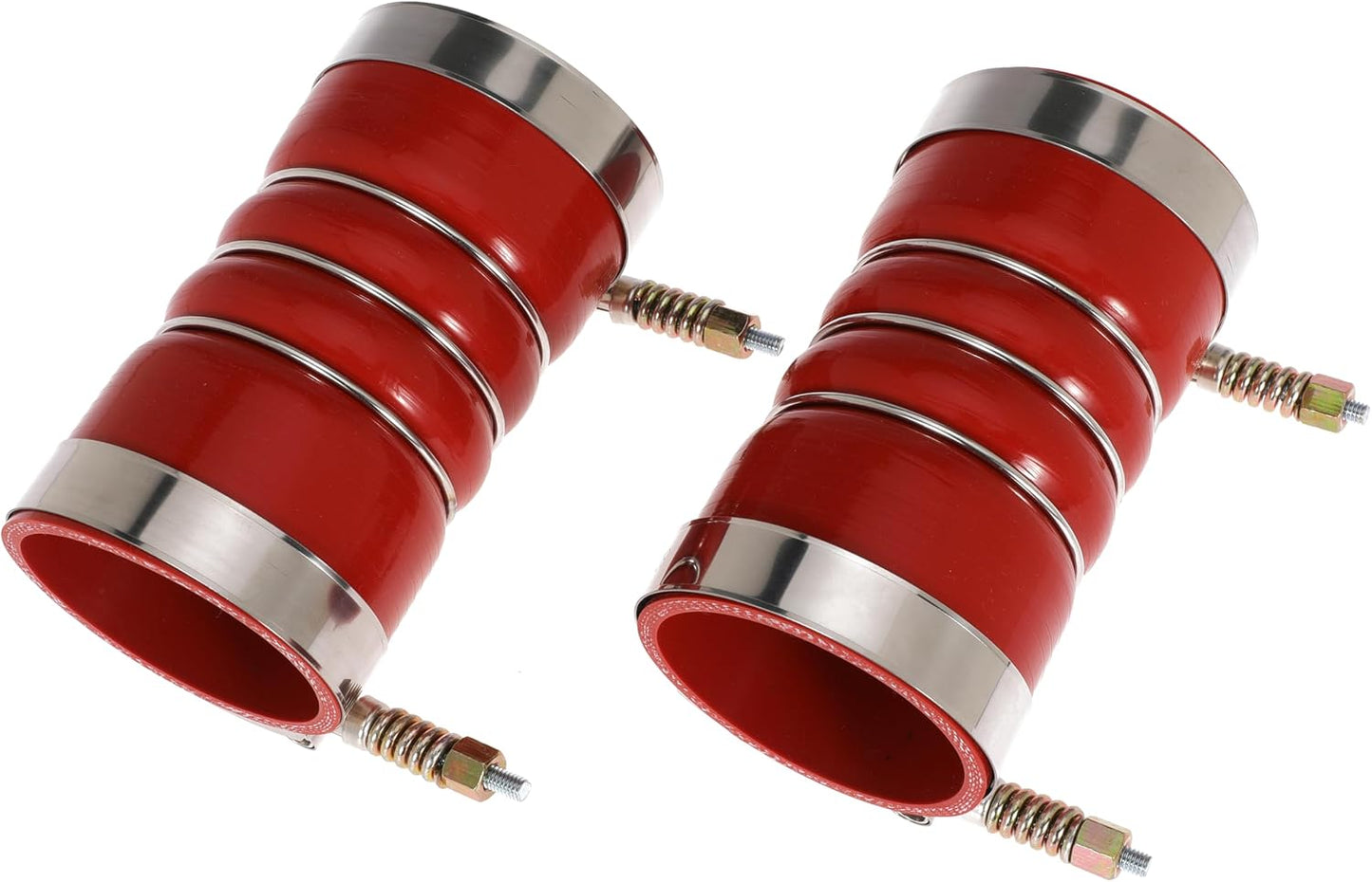 3 Inch Silicone Charge Air Cooler Hump Hose Boot Set 3" X 6" with T Bolt Clamp Red (Hose-3060-RD)