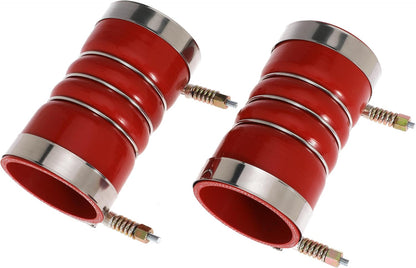 3 Inch Silicone Charge Air Cooler Hump Hose Boot Set 3" X 6" with T Bolt Clamp Red (Hose-3060-RD)
