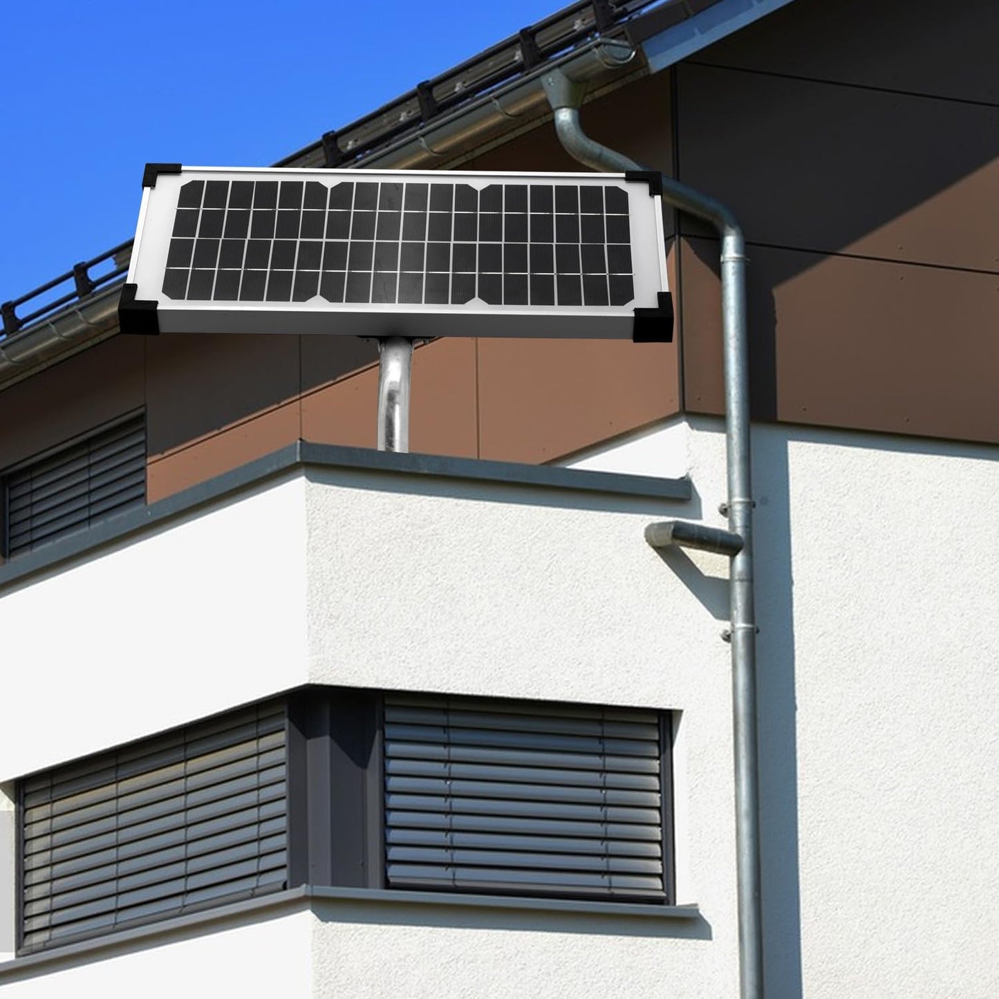 10 Watt Solar Panel Kit Replace FM123 for Mighty Mule FM200 FM350 FM500 FM502 MM360 MM260 MM262 MM560 MM562 EZGO-Solar Diamond Series Automatic Gate Openers Electrical Fence