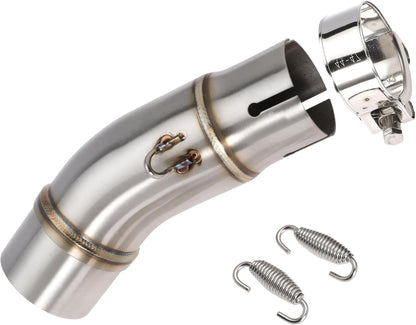 Motorcycle Exhaust Mid Pipe Muffler Mid-pipe for Kawasaki Ninja 400 Z400 2017-2022, for Ninja 250 300 650 EX250 EX300 Z250 Z300 2018-2022