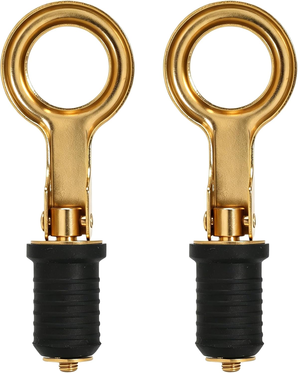 2 Pcs Boat Plug Snap Handle Boat Drain Plug Rubber Plugs with Brass/Stainless Steel Handle Marine Twist Plug Boat Accessories