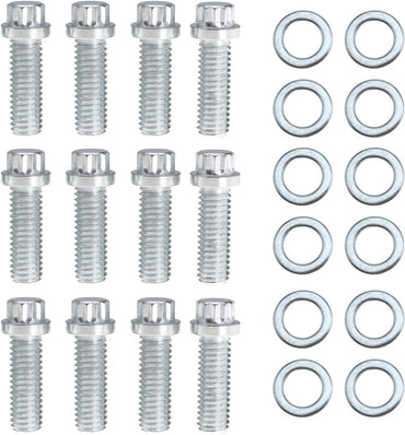 Intake Manifold Bolt Kit for Chevy Chrysler V8 Set of 3/8" and 1-1/8" | Small Block, Replace 38400, for Chrysler V8 SB V6 for Blazer SBC
