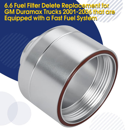 6.6 Fuel Filter Delete Replacement for GMC 2001-2016 Duramax 6.6L Diesel Truck