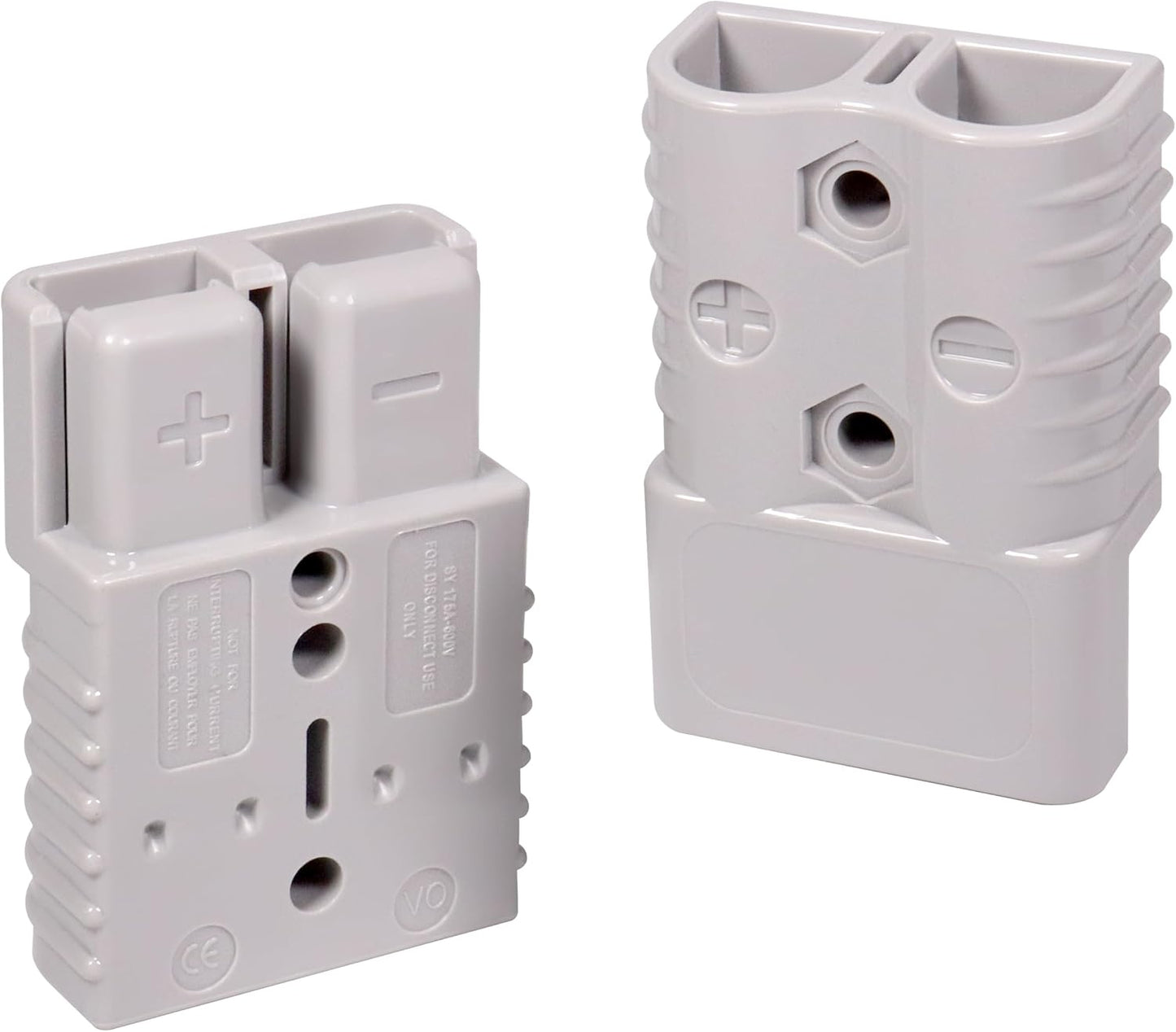 175A 600V Battery Quick Connect Disconnect Connectors with 1/0 AWG Cable Plugs 2pack