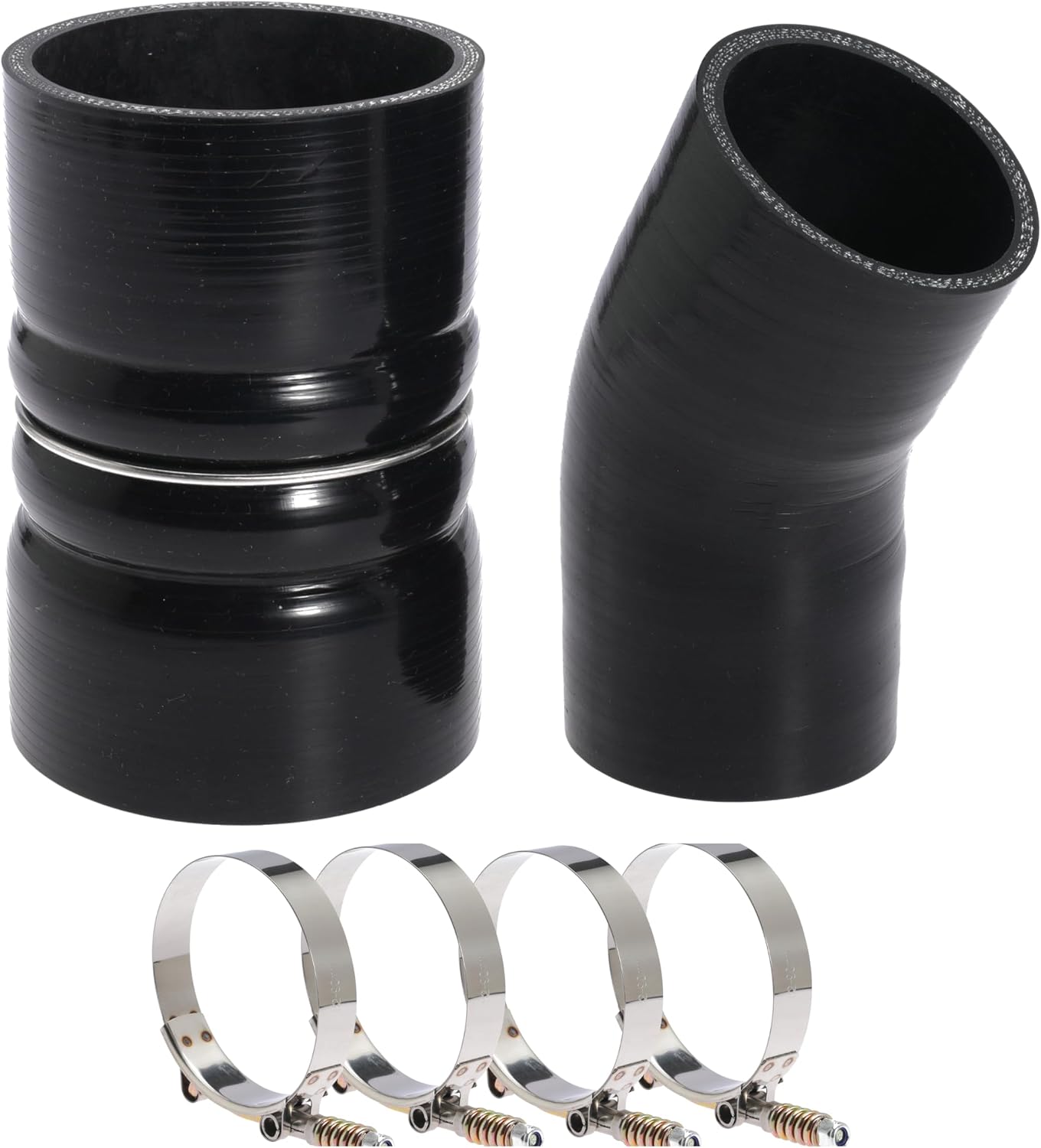 6.0 Hose Boot Kit For Ford F250 F350 6.0L Diesel Powerstroke 2003 2004 2005 2006 2007 with T Bolt Clamp