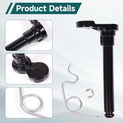 Fuel Tank Repair Fuel Door Hinge Pin Fuel Door Pocket Repair Kit with Gas Door Spring for Tundra 2007-2021 Replace 77368-0C010 77305-0C060 77305-0C050 for Loose Gas Cap Fix (2PCS)