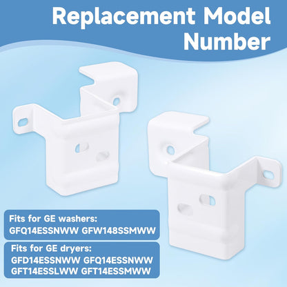 24" Stack Bracket Kit for GE GFA24KITL 24 Inch Front Load Washers and Dryers Laundry Bracket 24in Width Frontload Stacking Kit (White)