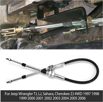Transfer Case Shifter Cable Linkage for Jeep Wrangler TJ LJ Sahara Cherokee ZJ 4WD 1997-2006