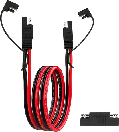 3FT 10AWG SAE Extension Cable, 10 AWG SAE Quick Disconnect Wire Harness 10 Gauge with Polarity Reverse Adapter for Solar Panel RV Battery Automotive and Marine Applications (10AWG 3FT)