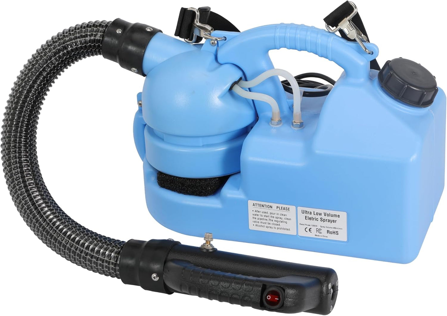 4.5L Electric ULV Fogger Sprayer 1.2 Gallon Portable Cold Mist Machine Spraying 30ft Spray Distance for Home, Yard, Garden, Patio, and Large Indoor Outdoor Spaces, 1 Pack