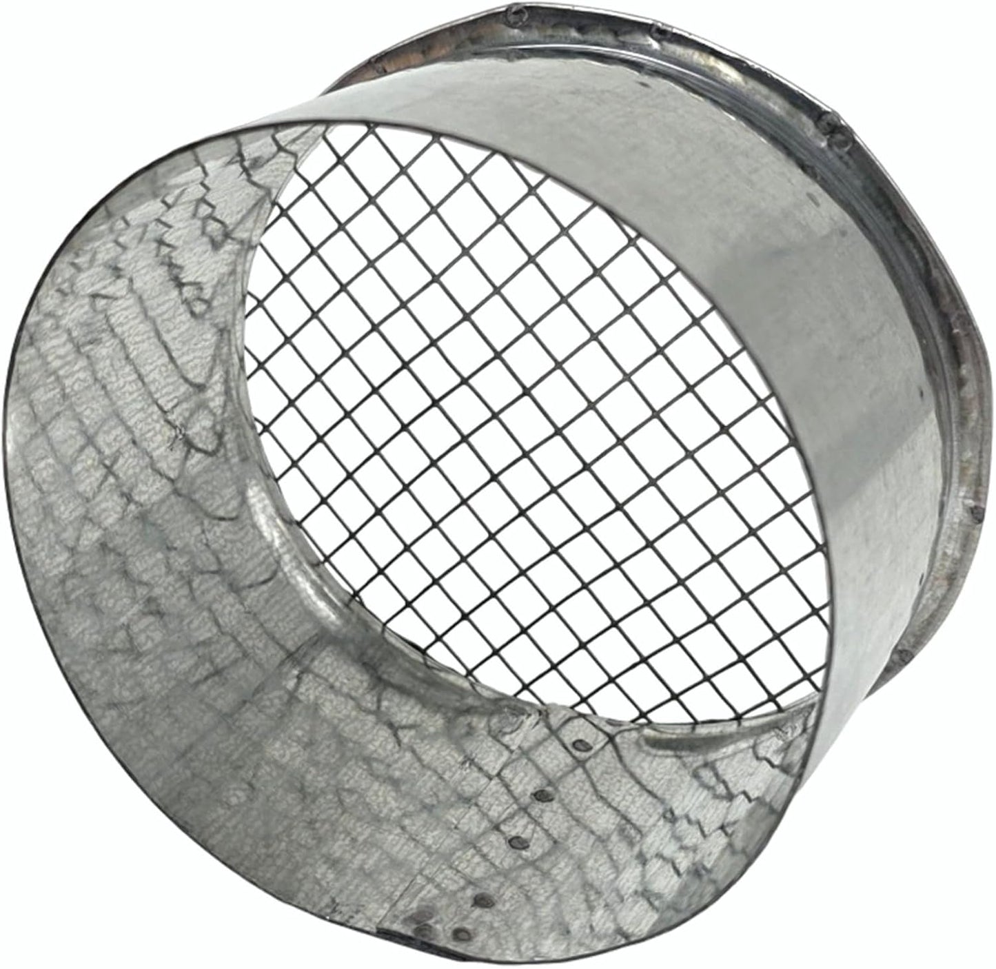 4 in Galv Steel Outside Dryer Vent Cover Weatherproof Hood w/Mesh Screen | Rustproof galvanized steel vent cover blocks rain & wind. Built-in mesh stops birds & mice. Fits standard 4" ducts easily