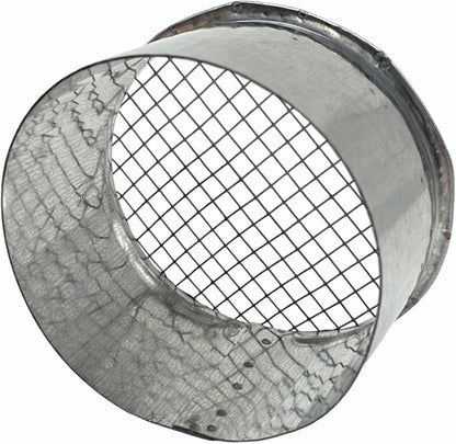 4 in Galv Steel Outside Dryer Vent Cover Weatherproof Hood w/Mesh Screen | Rustproof galvanized steel vent cover blocks rain & wind. Built-in mesh stops birds & mice. Fits standard 4" ducts easily