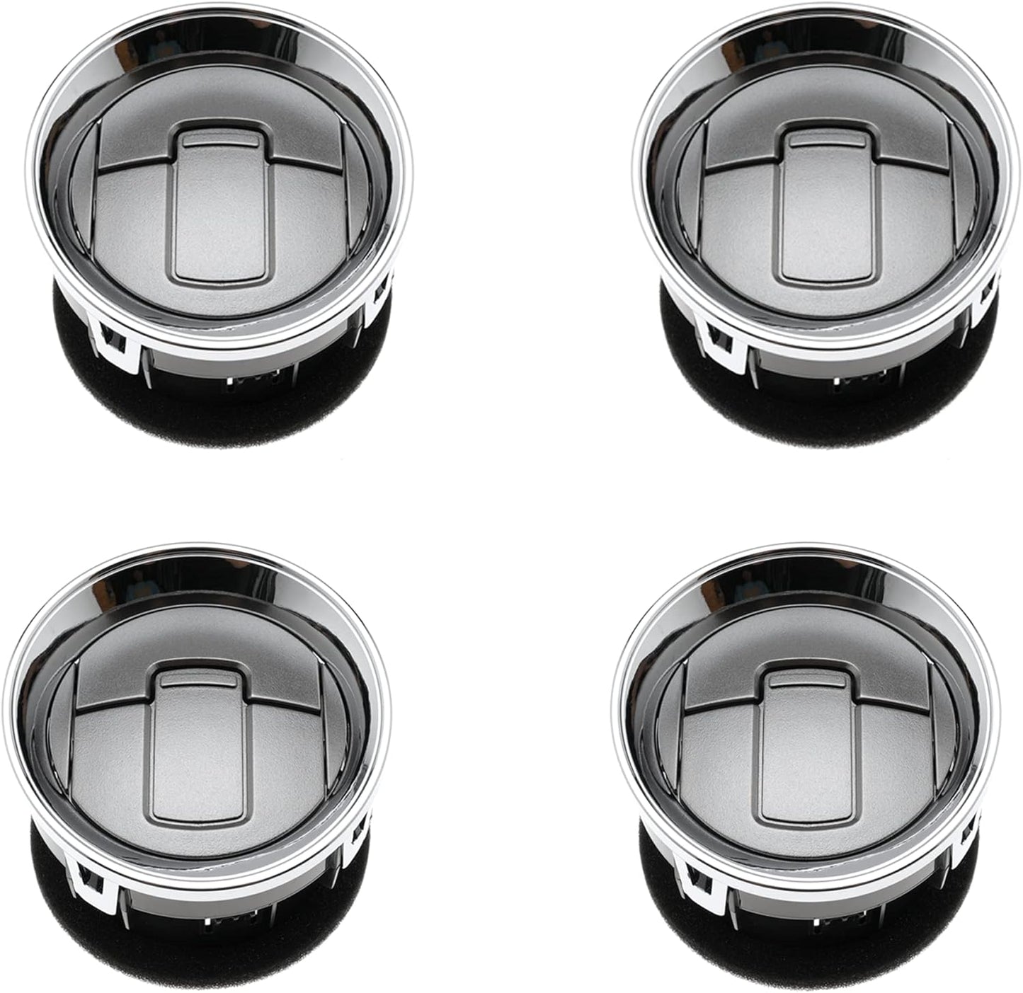Front Interior Dashboard Louvre AC Heater Air Vent Duct Chrome Set for Ford F150 F-150 Lobo 09-14 Replaces 9L3Z-19893-CA CL3Z19893EA CL3Z-19893-EA 9L3Z19893AA 9L3Z-19893-AA 9L3Z19893CA, 4PCS